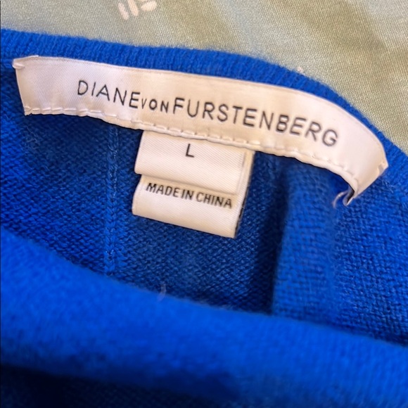 Diane von Furstenberg Blue Sweater L - Picture 7 of 9